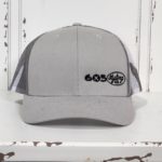 Ball Cap Grey with Camo Netback