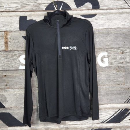 Ladies Quarter Zip Sweatshirt Black